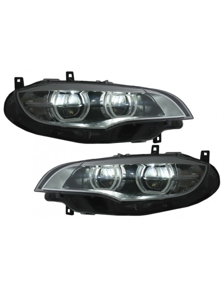 Cerchi doppi dell'alone degli occhi 3D dell'angelo dello xeno dei fari del LED per BMW X6 E71 (08-12)