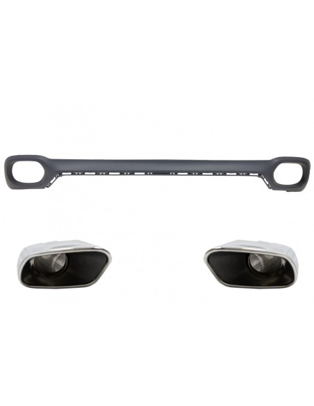 Paraurti posteriore Valance diffusore e Piazza scarico suggerimenti per BMW X6 F16 V8 Design M-Tech Style