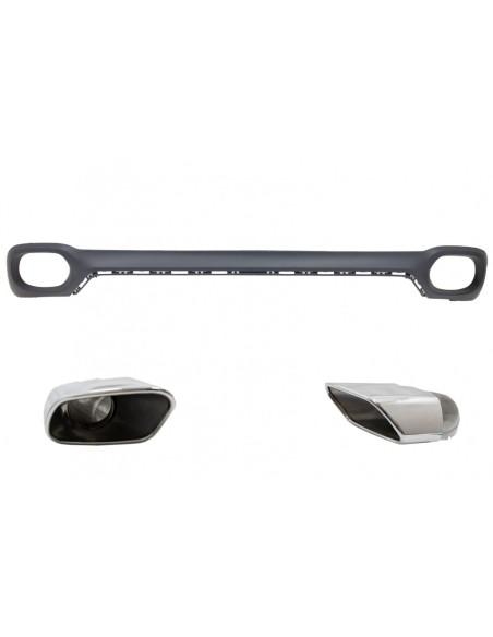 Paraurti posteriore Valance diffusore e Piazza scarico suggerimenti per BMW X6 F16 V8 Design M-Tech Style