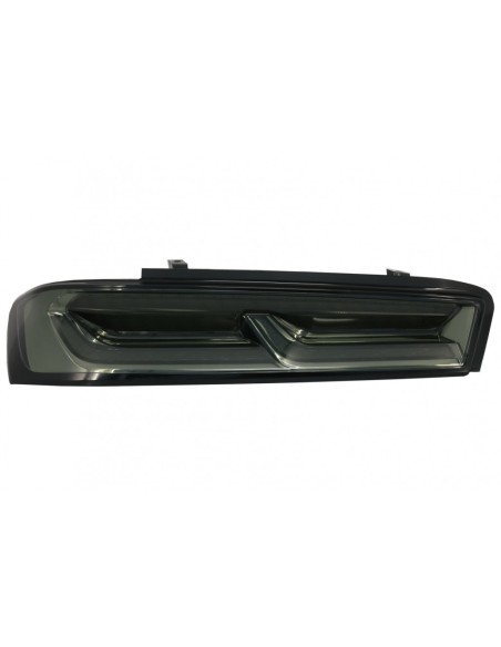Fanali posteriori a LED completi per Chevrolet Camaro (05.15-18) Luci di svolta dinamiche sequenziali Fumo