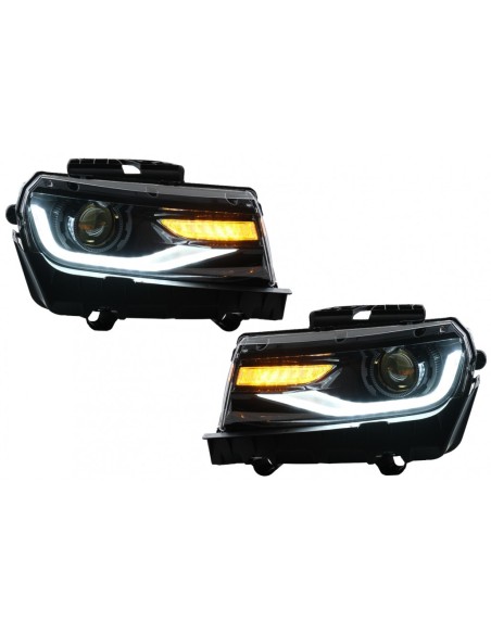 Fari a LED DRL per Chevrolet Camaro Mk5 Facelift (14-15) Luci di svolta dinamiche ambrate sequenziali
