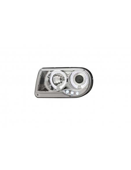 Fari per Chrysler 300C (05-10) Angel Eyes 2 Halo Cerchi Cromo