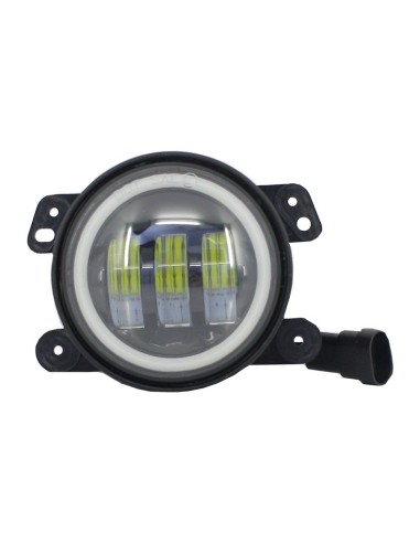 Fari antinebbia 4 pollici Full LED Angel Eye per Jeep Wrangler JK TJ LJ (07-17)