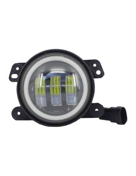 Fari antinebbia 4 pollici Full LED Angel Eye per Jeep Wrangler JK TJ LJ (07-17)
