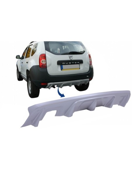 Protezione della piastra antiscivolo posteriore per DACIA Duster 4x4 - 4x2 (10-17)