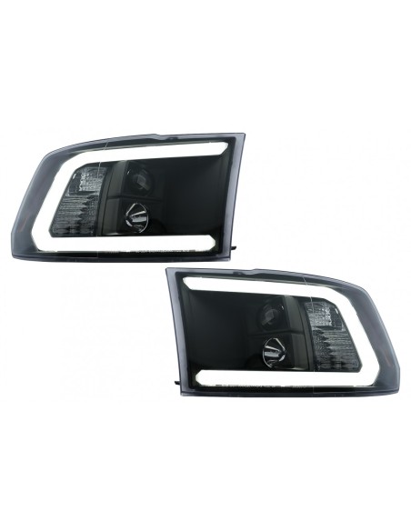 Fari a LED per Dodge RAM IV (09-18) Nero