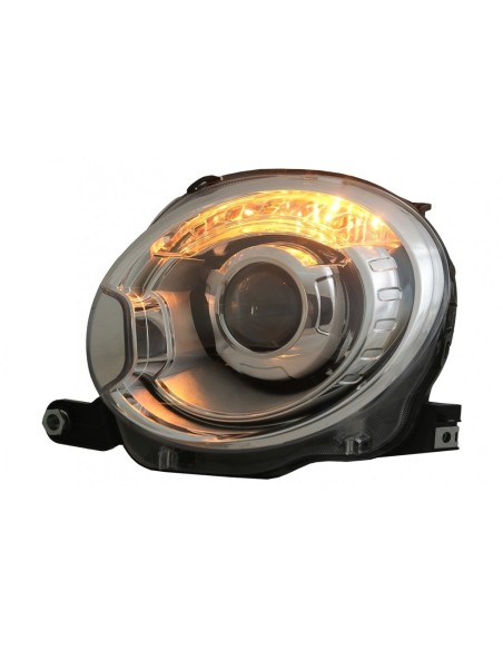 Fanali anteriori per Fiat 500 Hatchback (07-15) Cromo