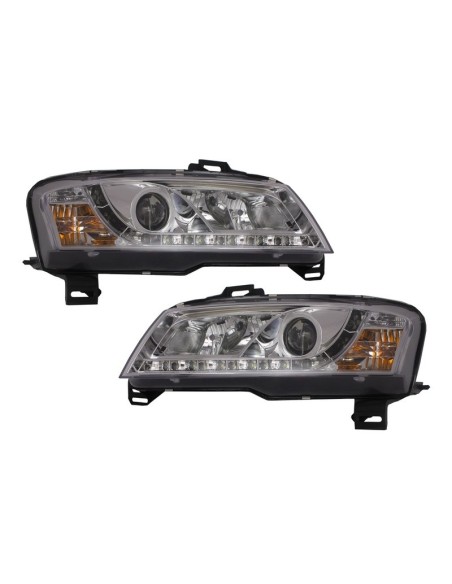 D-LITE Fari per FIAT Stilo 01-08L ED Luce di marcia diurna Cromo