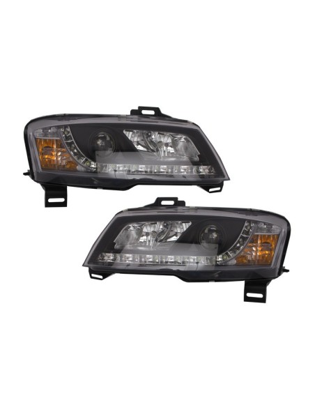 Fari per FIAT Stilo (01-08) Luce di marcia diurna Nero