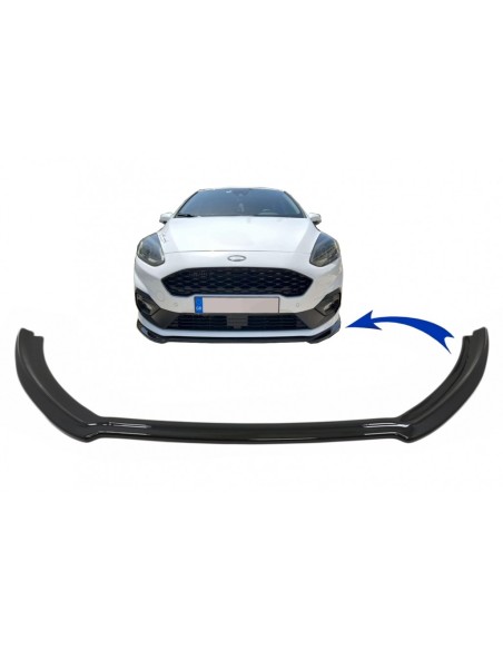 Paraurti anteriore Spoiler Lip per Ford Fiesta Mk8 ST - ST-Line (17-21) Piano Nero