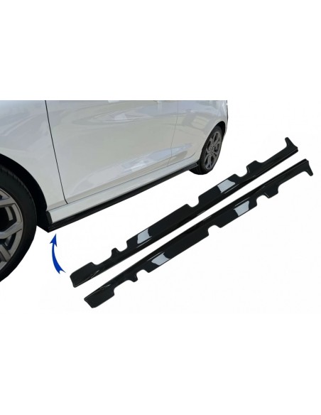 Estensioni laterali per Ford Fiesta Mk8 ST - ST-Line (17-21) Piano Nero