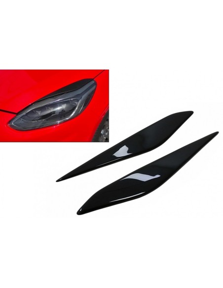 Fari Sopracciglia per Ford Fiesta Mk8 (17-21) Piano Nero