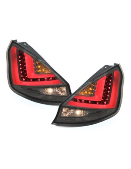 Fanali posteriori a LED per FORD Fiesta MK 7 08+ cristallo rosso