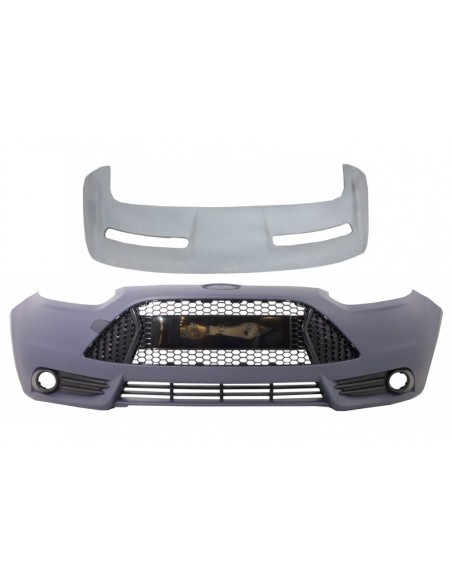 Paraurti anteriore per Ford Focus MK III 3 (11-14) ST Design w/ Add-On Spoiler del tetto