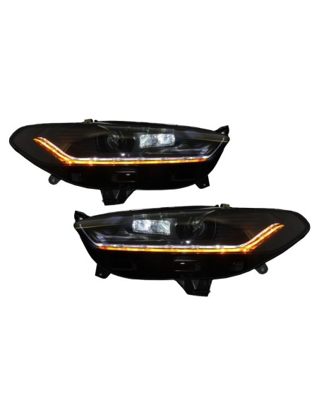 Fari a LED DRL per Ford Mondeo MK5 (13-16) Luci di svolta sequenziali fluenti nere