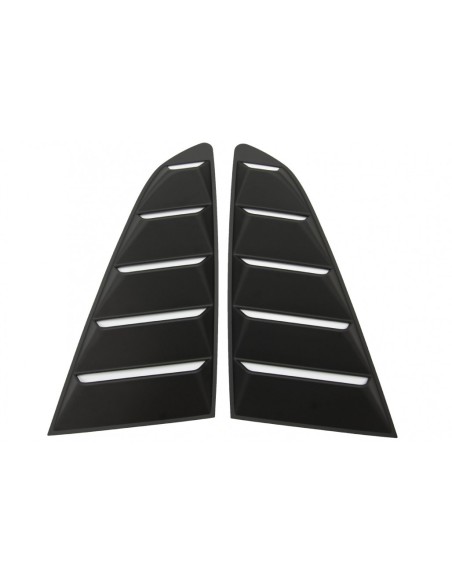 Classic Quarter finestrini laterali per Ford Mustang Mk6 VI sesta generazione (15-19) Nero opaco