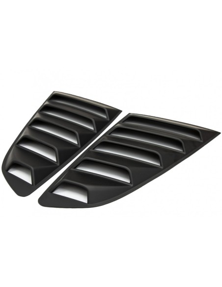 Classic Quarter finestrini laterali per Ford Mustang Mk6 VI sesta generazione (15-19) Nero opaco