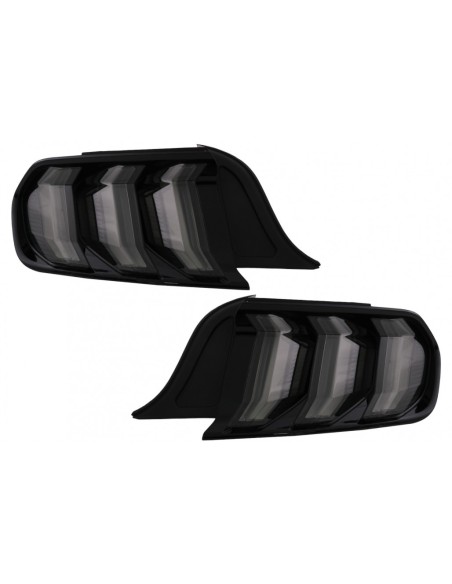 Fanali posteriori a LED completi per Ford Mustang VI S550 (15-19) Fumo w/ luci di svolta sequenziali