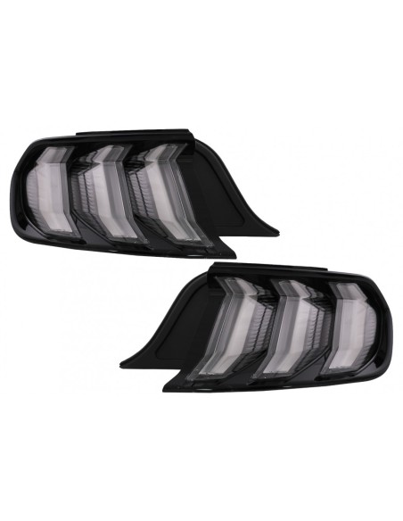 Fanali posteriori a LED completi per Ford Mustang VI S550 (15-19) Fumo chiaro w/ luci di svolta sequenziali