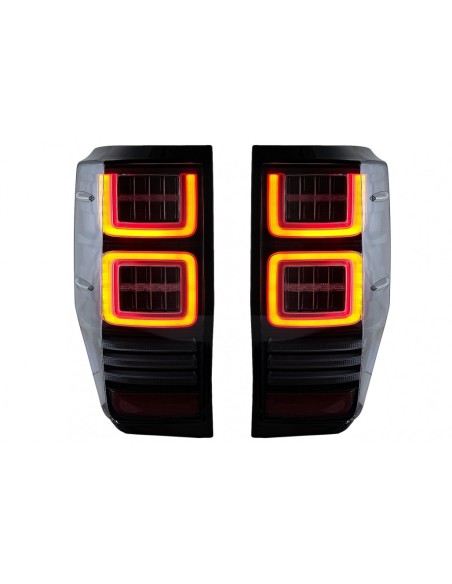Fanali posteriori a LED per Ford Ranger (12-18) Clear w/ Luci di svolta dinamiche sequenziali