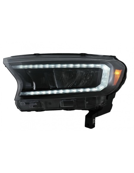 Barra luminosa dei fari LED per Ford Ranger (15-) LHD Full Black Housing w/ Luci di svolta dinamiche sequenziali