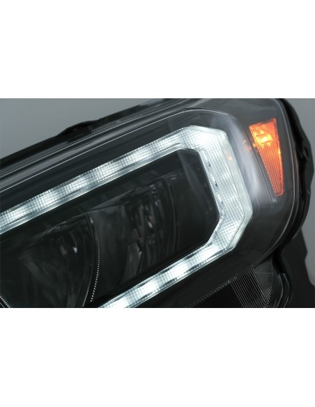 Barra luminosa dei fari LED per Ford Ranger (15-) LHD Full Black Housing w/ Luci di svolta dinamiche sequenziali