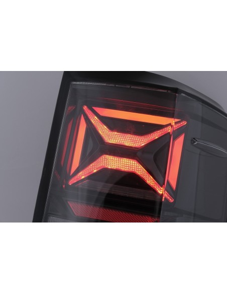 Fanali posteriori a LED per Ford Ranger (12-18) Smoke w/ Luci di svolta dinamiche sequenziali