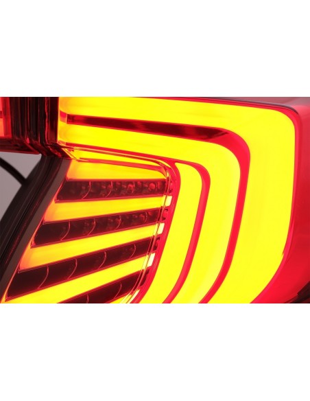 Fanali posteriori per HONDA Civic MK10 FC - FK (16-Up) Limousine Full LED Light Bar Rosso Nero