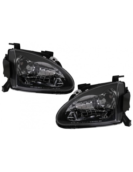 Fari per Honda CRX DEL SOL (03.1992-1997) Nero