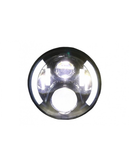 Fanale Moto a LED per Honda CB250 CB400 CB500 CB1300 - Hornet 250 - Hornet 600 Hornet 900 - VTR250 VTEC400 75W 7 pollici