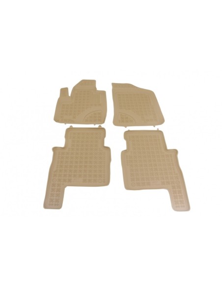 Tappetino in gomma beige per HYUNDAI Santa Fe 07-12