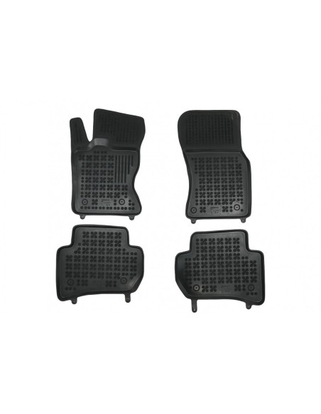 Tappetini in gomma nera per Jaguar F-PACE (16-up) Land Rover Range Rover Velar L560 (17-up)