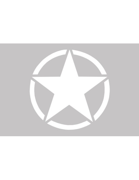 Adesivo Star Universal per Jeep Wrangler JK Truck o Altre auto Bianco