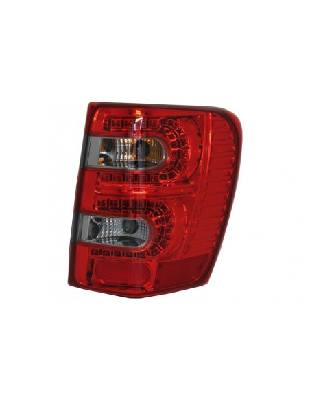Fanali posteriori a LED per JEEP Grand Cherokee (1999-05.05) Rosso Fumo