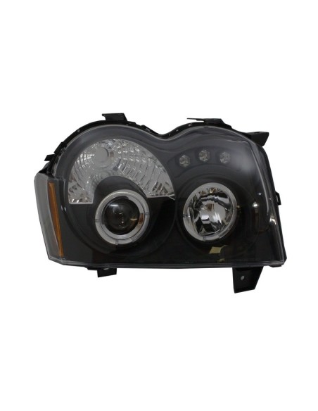 Fari a LED per Jeep Grand Cherokee WH (05-08) Halo Angel Eyes Nero