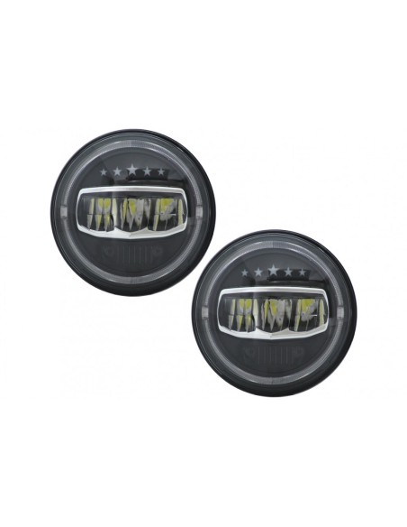 7 pollici CREE LED fari Angel Eye Halo DRL per Jeep Wrangler JK TJ LJ JL (1997-17) 5 stelle Design