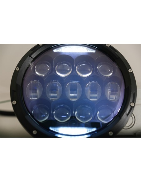 7 pollici CREE LED fari ambra Halo DRL per Jeep Wrangler TJ & JK (1997-18)