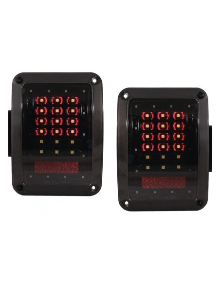 Fanali posteriori a LED per Jeep Wrangler JK (07-17) Fumo