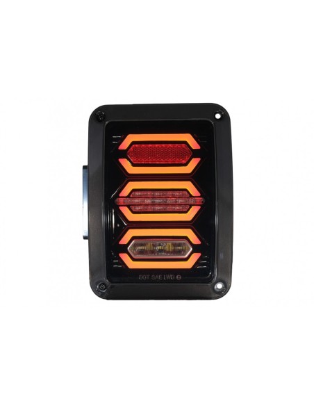 Fanali posteriori Full LED per JEEP Wrangler JK Rubicon (07-17) Fumo
