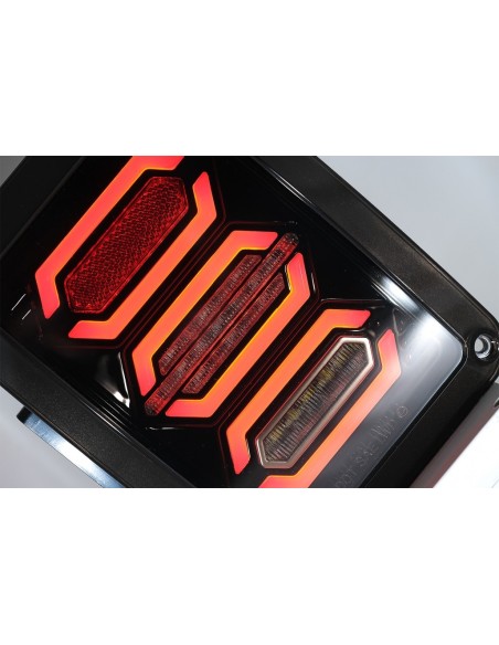 Fanali posteriori Full LED per JEEP Wrangler JK Rubicon (07-17) Fumo
