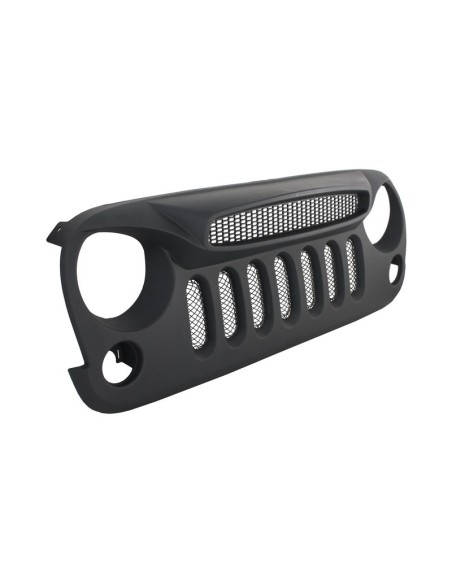 Griglia di montaggio anteriore e luci a LED per JEEP Wrangler Rubicon JK (07-17) Angry Bird Design Spectrer Mask