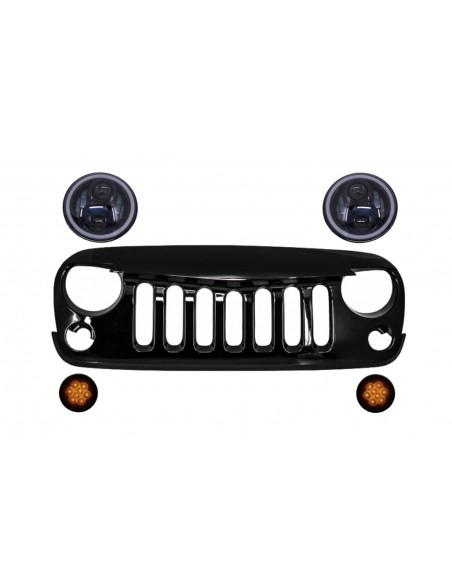 Mascherina LED occhio angelo luce segnale Rubicon Wrangler Jeep JK