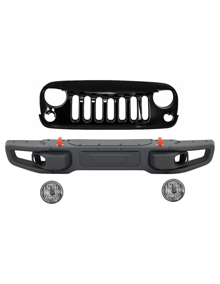 Paraurti metallo Griglia Spectre Mask JEEP Wrangler Rubicon JK 10º anniversario