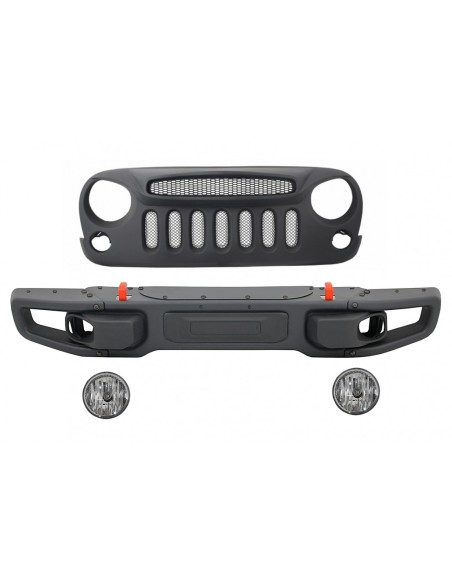 Griglia LED Turn Signal JEEP Wrangler Rubicon JK Angry Bird Shiny Carbon