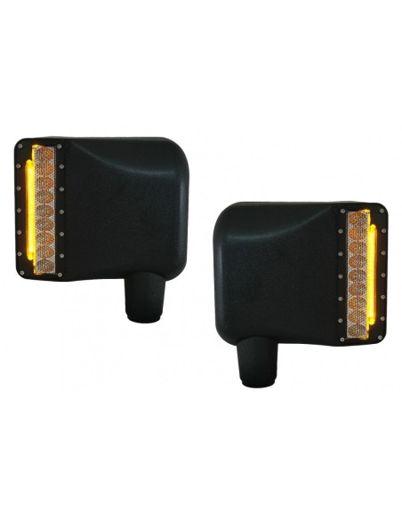 Fari LED DRL Angel Eye ambra Jeep Wrangler JK conversione a 18+
