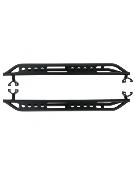 Passi laterali Nerf Bars per Jeep Wrangler Rubicon JK (07-17) Ferro 4 porte