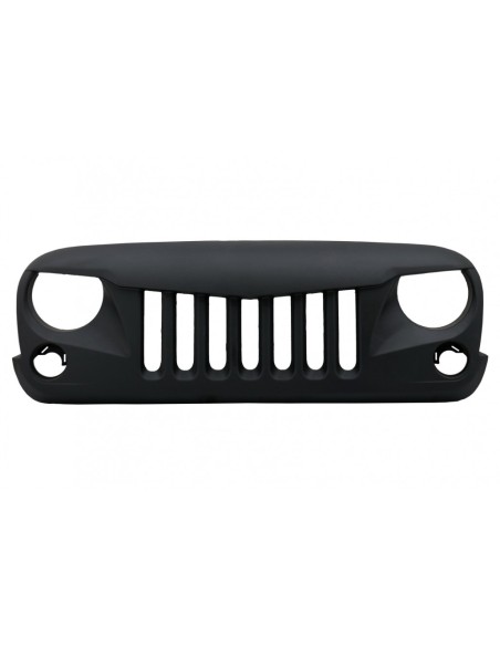 Griglia anteriore centrale per JEEP Wrangler - Rubicon JK (07-17) Eagle Eyes Matte Black