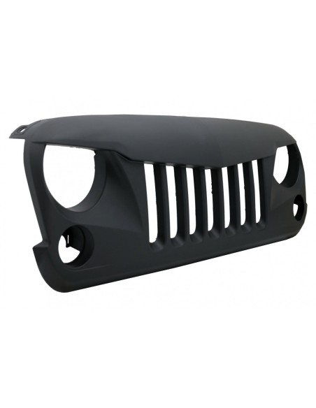 Griglia anteriore centrale per JEEP Wrangler - Rubicon JK (07-17) Eagle Eyes Matte Black