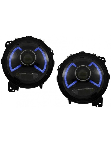 Full LED fari per Jeep Wrangler IV JL-JLU (18-up) barra luminosa