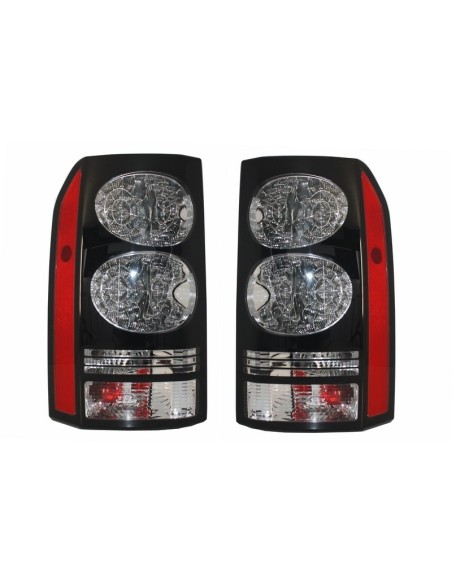 Fanali posteriori a LED per Land Rover Discovery III 3 e IV 4 (04-16) Conversione nera a Facelift Look